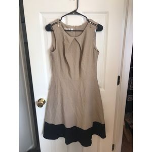 Beautiful tan and black dress